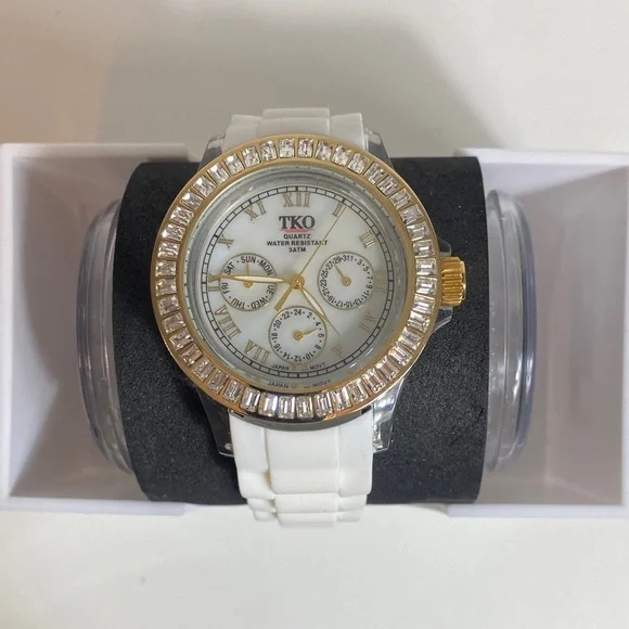 TKO Watch & Case NEW TKO ORLOGI TK558-WBL Unisex Milano Junior Acrylic Case  main image 4